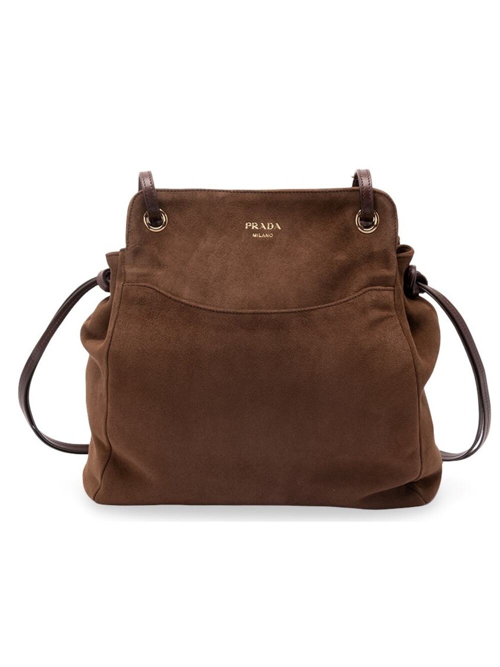NEW PRADA BROWN SUEDE $3500 MEDIUM CARRY TOTE SHOULDER BAG AUTHENTIC!